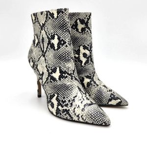 NEW!!! New York and Company Snake Print Carmen Bootie - Black / White